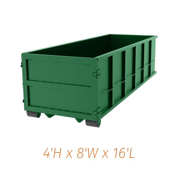 permits are required for placing fifteen-yard dumpsters on public property and may vary by location